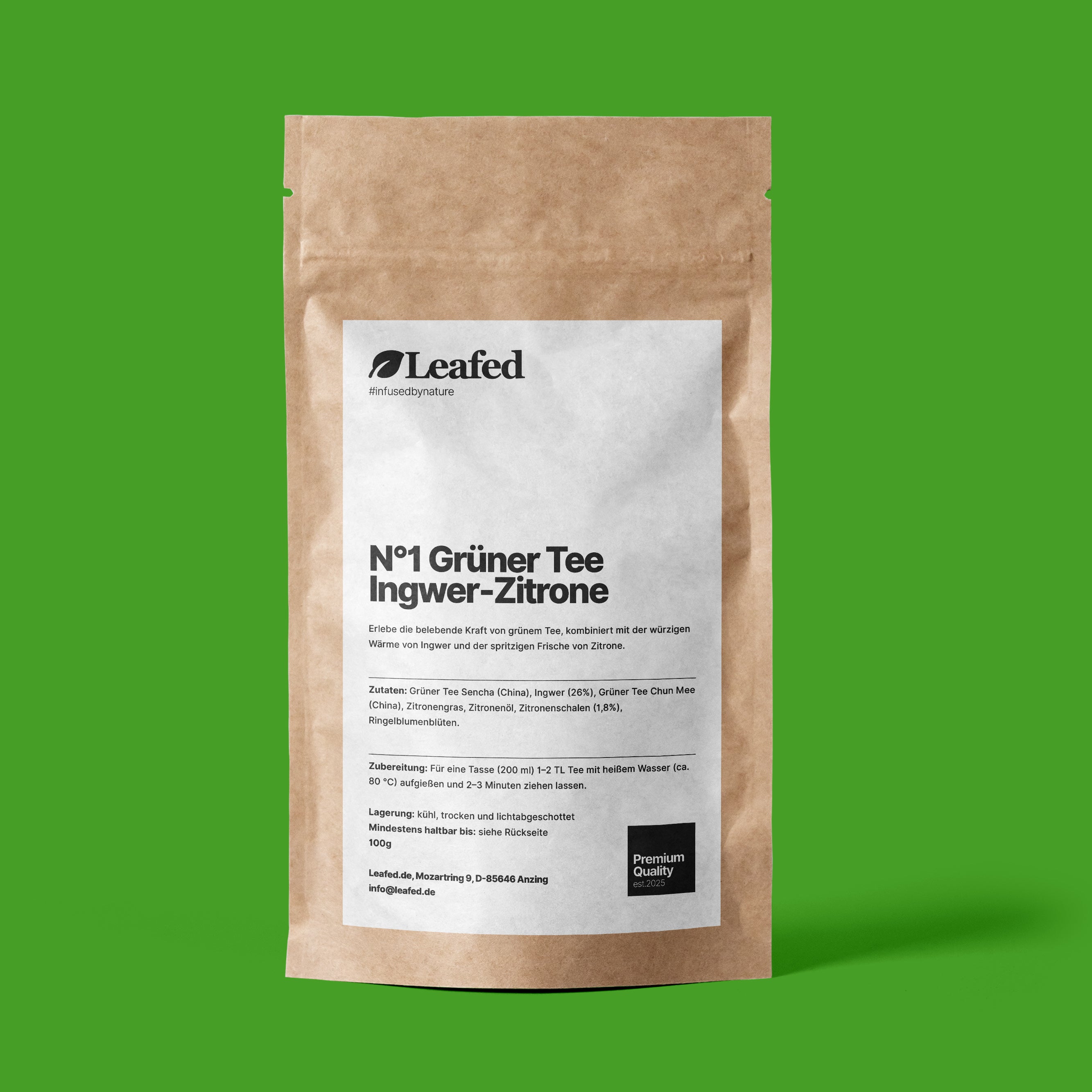 N°1 Grüner Tee Ingwer-Zitrone